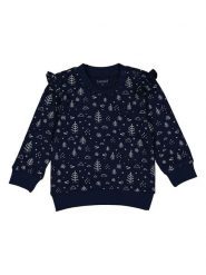 Lamino Bluza w kolorze granatowym rozmiar: 56. Niebieskie bluzy i bluzki niemowlęce Lamino, bez wzorów, z bawełny, bez ramiączek, bez kaptura. Za 17.61 zł.