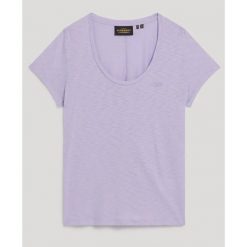 Koszulka damska z okrągłym dekoltem Superdry. Czerwone t-shirty damskie Superdry., bez wzorów, bez kołnierzyka. Za 117.30 zł.