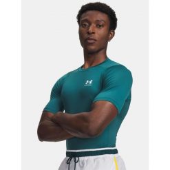 Koszulka męska Under Armour HG Armour Comp SS. Zielone bielizna termoaktywna męska Under Armour, m, bez wzorów. Za 94.99 zł.