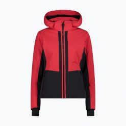 Kurtka narciarska damska CMP 35W0266 Zip Hood. Czerwone kurtki damskie CMP, bez wzorów, bez kaptura, narciarskie. Za 1,099.00 zł.