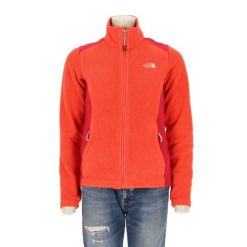 Męska pomarańczowa bluza polarowa TNF. Brązowe bluzy bez kaptura męskie The North Face, l, z polaru. Za 170.36 zł.