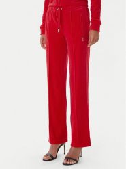 Juicy Couture Spodnie dresowe Tina JCWBJ225307 Czerwony Regular Fit. Czerwone spodnie dresowe damskie Juicy Couture, s, bez wzorów, z dresówki. Za 399.99 zł.