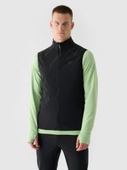 4F Bezrękawnik do biegania Ultralight męski - czarny XL. Czarne kamizelki męskie 4f, m, z dzianiny. Za 269.99 zł.