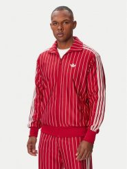 Adidas Bluza Firebrid Pinstripes Track Top KR7227 Czerwony Regular Fit. Czerwone bluzy bez kaptura męskie Adidas, l, z syntetyku. Za 369.99 zł.
