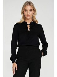 Nife Bluzka w kolorze czarnym rozmiar: 42. Czarne bluzki damskie Nife, bez wzorów, bez kołnierzyka, bez ramiączek. Za 178.37 zł.