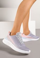 Jasnoszare Buty Sportowe Sneakersy Ombre na Piankowej Podeszwie Arelinas. Szare buty sportowe na co dzień damskie Born2be, bez wzorów, na fitness i siłownię. Za 109.99 zł.