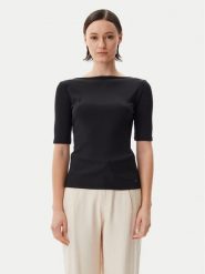 Calvin Klein Bluzka K20K208244 Czarny Slim Fit. Czarne bluzki damskie CALVIN KLEIN, xs, bez wzorów, bez ramiączek. Za 189.99 zł.