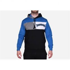 Bluza sportowa męska Mitchell & Ness Minnesota Timberwolves. Niebieskie bluzy sportowe męskie Mitchell & Ness, bez wzorów, sportowe, bez kołnierzyka, bez ramiączek. Za 525.00 zł.