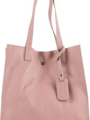 Lia Biassoni Skórzana torebka w kolorze jasnoróżowym - 34 x 28 x 12 cm rozmiar: onesize. Różowe torebki klasyczne damskie Lia Biassoni, bez wzorów, z materiału, bez dodatków. Za 217.99 zł.