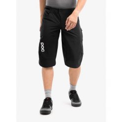 Spodenki rowerowe POC Velocity shorts. Czarne szorty męskie POC, bez wzorów, sportowe. Za 497.99 zł.