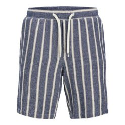 Szorty Jack & Jones Jaiden Coba Stripe ocean cavern. Szare szorty męskie Jack&Jones, bez kołnierzyka. Za 148.01 zł.