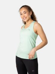 KARI TRAA Top sportowy "Nora 2.0" w kolorze jasnozielonym rozmiar: XL. Zielone topy damskie Kari Traa, xl, bez wzorów, z materiału, bez ramiączek. Za 92.21 zł.
