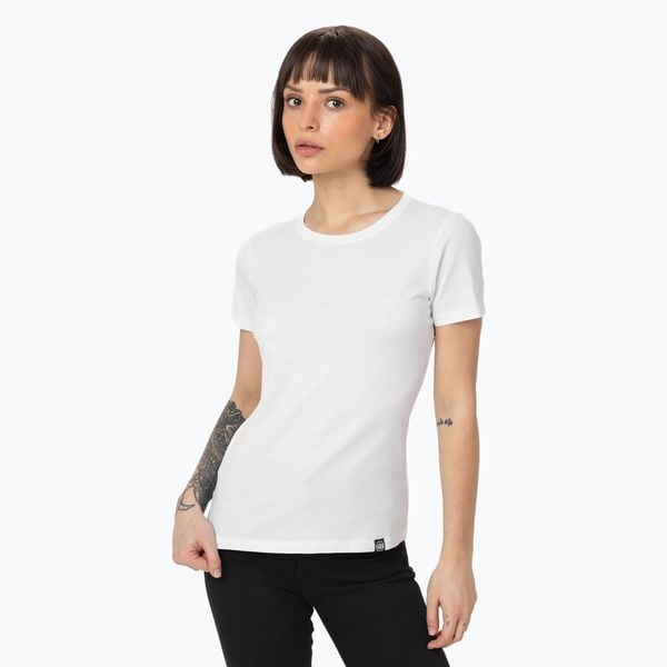 Koszulka damska Pitbull No Logo. Białe bluzki sportowe damskie PITBULL, l, bez wzorów, bez ramiączek. Za 62.99 zł.