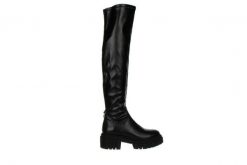 Kozaki Bayla-159 3985 126-P Czarny 159168, Skóra naturalna - 37. Czarne kozaki damskie Bayla, ze skóry ekologicznej, bez obcasa. W wyprzedaży za 224.10 zł.