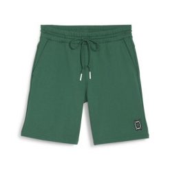 Spodenki męskie Puma PIVOT 62509301. Zielone szorty męskie Puma, z bawełny, bez kołnierzyka. Za 195.67 zł.