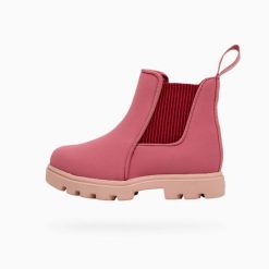 Botki dziecięce NATIVE KENSINGTON TREKLITE BLOOM CHILD. Czerwone buty zimowe męskie Native Shoes, z gumy, bez zapięcia. Za 139.99 zł.