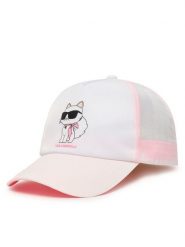 Karl Lagerfeld Kids Czapka z daszkiem Z31235 S Biały. Białe czapki dziecięce Karl Lagerfeld Kids, bez wzorów, z poliesteru. Za 132.99 zł.