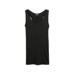 Damski tank top Superdry Studios Lightweight Racer. Czarne topy damskie Superdry., bez wzorów, bez kołnierzyka. Za 105.30 zł.