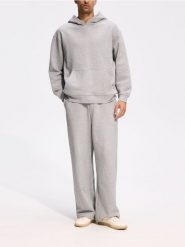 Gładka bluza z bawełną - szary. Szare bluzy bez kaptura męskie Reserved, l, z bawełny. Za 159.99 zł.