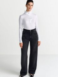 Rich & Royal Damska koszulka z długim rękawem - Mat Mix Kobiety Lyocell biały jednolity, XS. Białe t-shirty damskie Rich & Royal, xs, bez wzorów, z dżerseju, bez kołnierzyka. Za 379.95 zł.