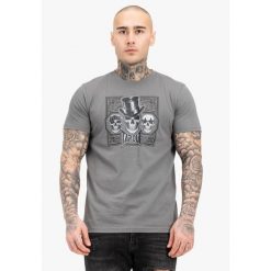 T-shirt regularny Tapout Skull. Czarne t-shirty męskie TAPOUT, bez wzorów, z bawełny, bez kołnierzyka. Za 136.00 zł.