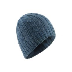 Czapka narciarska TORSADES. Niebieskie czapki męskie WED'ZE, bez wzorów, z materiału, klasyczne. Za 39.99 zł.