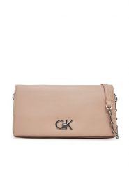 Calvin Klein Torebka Ck Mini Chain Bag K60K612806 Różowy. Czerwone torebki klasyczne damskie CALVIN KLEIN, bez wzorów, ze skóry, wizytowe, bez kołnierzyka, bez ramiączek. Za 269.99 zł.