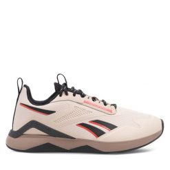 Buty na siłownię Reebok. Brązowe buty sportowe na co dzień damskie Reebok, bez wzorów, na fitness i siłownię. Za 239.99 zł.