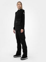 4F Spodnie snowboardowe membrana 10 000 damskie L. Brązowe spodnie materiałowe damskie 4f, bez wzorów. Za 499.99 zł.