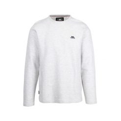 Trespass Calverley - Męski sweter na co dzień w kolorze off-white marl. Białe swetry męskie Trespass, m, bez wzorów, ze splotem, bez kołnierzyka. Za 272.99 zł.