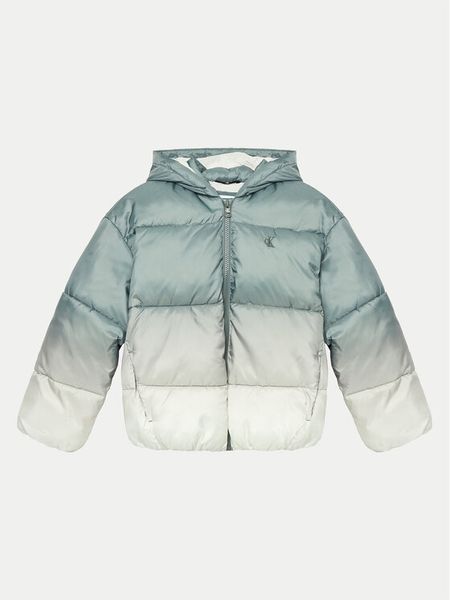 Calvin Klein Jeans Kurtka zimowa Gradient IG0IG02591 D Zielony Regular Fit. Zielone spodnie dziewczęce Calvin Klein Jeans, z jeansu. Za 459.99 zł.