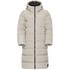 Płaszcz puchowy damski Jack Wolfskin Frozen Palace. Białe płaszcze damskie Jack Wolfskin, l, bez wzorów, z materiału. Za 1,099.00 zł.