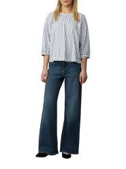 S.Oliver Bluzka w kolorze niebieskim rozmiar: 40. Niebieskie bluzki damskie S.Oliver, s, bez wzorów, bez kołnierzyka, bez ramiączek. Za 86.99 zł.