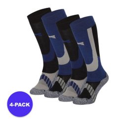 Skarpety narciarskie unisex 4 szt. Niebieskie skarpetki damskie XTREME, bez wzorów, z materiału. Za 245.29 zł.