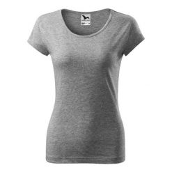 Koszulka Damska Pure. Szare bluzki damskie ALDER, bez wzorów, casualowe, bez kołnierzyka, bez ramiączek. Za 54.99 zł.