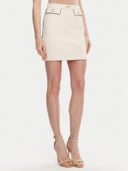 Elisabetta Franchi Spódnica mini GO-T03-51E2 Écru Regular Fit. Spódniczki damskie Elisabetta Franchi, bez wzorów, z syntetyku, mini. Za 679.99 zł.