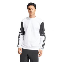 Bluza męska adidas Squadra 25 Sweat Crew. Białe bluzy bez kaptura męskie Adidas, m, z bawełny. Za 115.00 zł.
