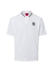 HUGO koszulka polo - Dodac RB Mężczyźni Bawełna biały, XL. Białe koszulki polo męskie Hugo, m, bez wzorów, z bawełny, bez ramiączek. Za 379.95 zł.