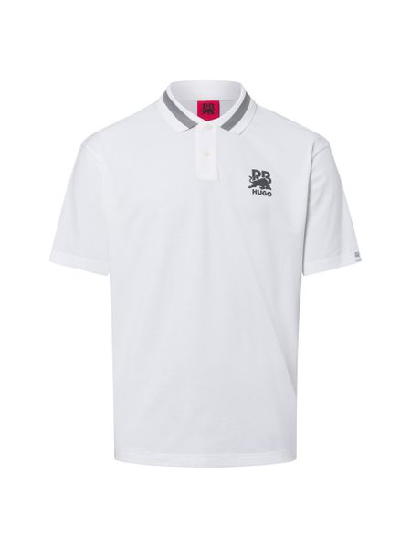 HUGO koszulka polo - Dodac RB Mężczyźni Bawełna biały, XL. Białe koszulki polo męskie Hugo, m, bez wzorów, z bawełny, bez ramiączek. Za 379.95 zł.