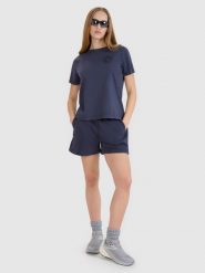 4F Spodenki dresowe z efektem sprania damskie - szare XXL. Szare szorty damskie 4f, bez wzorów, z bawełny, sportowe. W wyprzedaży za 79.99 zł.