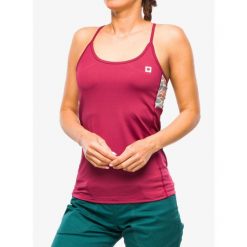Top wspinaczkowy damski Ocun Arista Top. Czerwone topy damskie Ocun, bez wzorów, bez ramiączek. Za 119.99 zł.