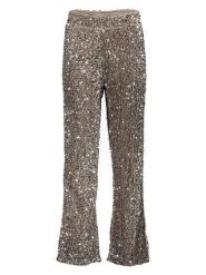 Pieces Spodnie w kolorze beżowym rozmiar: M. Brązowe spodnie materiałowe damskie Pieces, bez wzorów, z materiału. Za 130.99 zł.