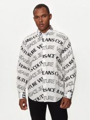 Versace Jeans Couture Koszula 76GAL2R0 Biały Regular Fit. Białe koszule męskie Versace Jeans Couture, m, bez wzorów, z bawełny, bez kołnierzyka, bez ramiączek. Za 839.99 zł.