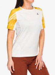 Koszulka rowerowa damska Schoffel Shirt Valbella. Białe topy sportowe damskie Schöffel, l, bez wzorów, z elastanu, bez ramiączek. Za 236.49 zł.