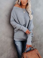 Milan Kiss Sweter w kolorze szarym rozmiar: M. Szare swetry klasyczne damskie Milan Kiss, m, bez kołnierzyka. Za 85.45 zł.