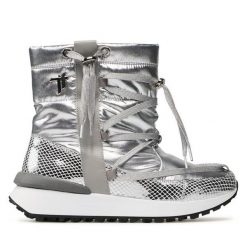 Botki Togoshi. Szare botki damskie Togoshi, bez obcasa, na płaskiej podeszwie, bez zapięcia. Za 529.99 zł.