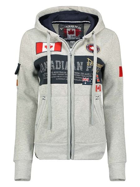 Canadian Peak Bluza "Fipeak" w kolorze szarym rozmiar: XXL. Szare bluzy z kapturem damskie Canadian Peak, xxl. Za 104.39 zł.