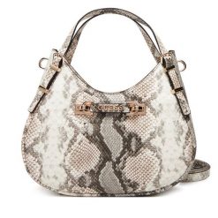 Torebka Guess. Szare torebki klasyczne damskie Guess, z aplikacjami, bez dodatków. Za 399.99 zł.