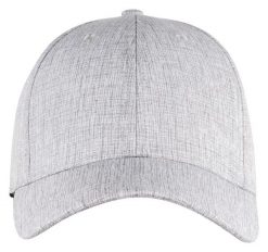 Clique Melange Cap – 6-panelowa czapka z melanżowego materiału. Szare czapki męskie CLIQUE, bez wzorów, z poliesteru. Za 97.89 zł.