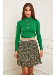 Soft Cashmere Sweter w kolorze zielonym rozmiar: 38/40. Zielone golfy damskie Soft Cashmere, z kaszmiru, bez kołnierzyka. Za 134.85 zł.